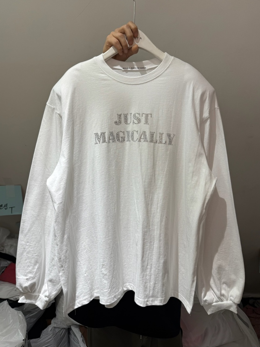 BELITA-L韓國直郵女士新款26春夏時尚職業熱賣人氣長袖T恤BELITA-L長袖T恤圖色1