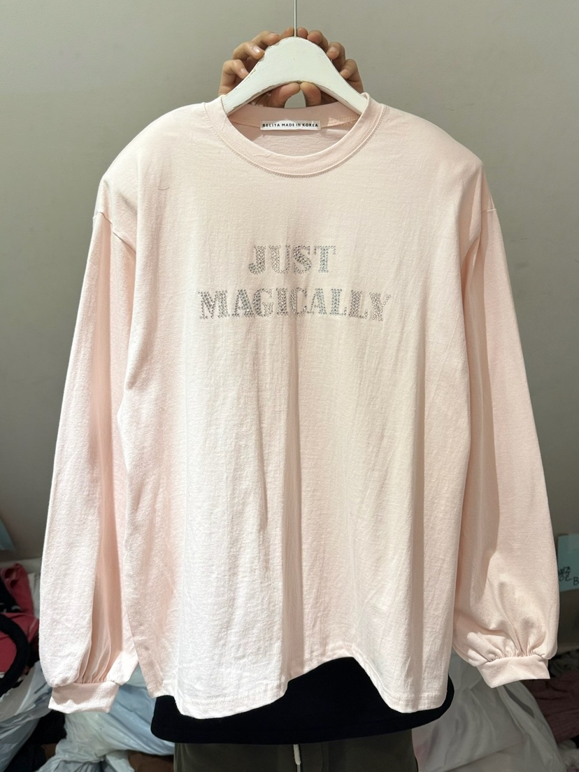 BELITA-L韓國直郵女士新款26春夏時尚職業熱賣人氣長袖T恤BELITA-L長袖T恤圖色2