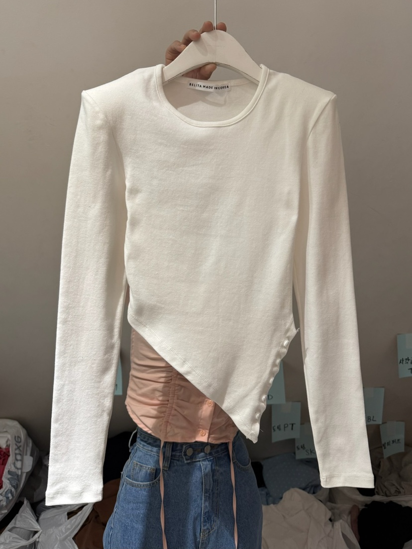 BELITA-L韓國直郵女士新品熱賣職業休閑時尚推薦長袖T恤BELITA-L長袖T恤圖色1