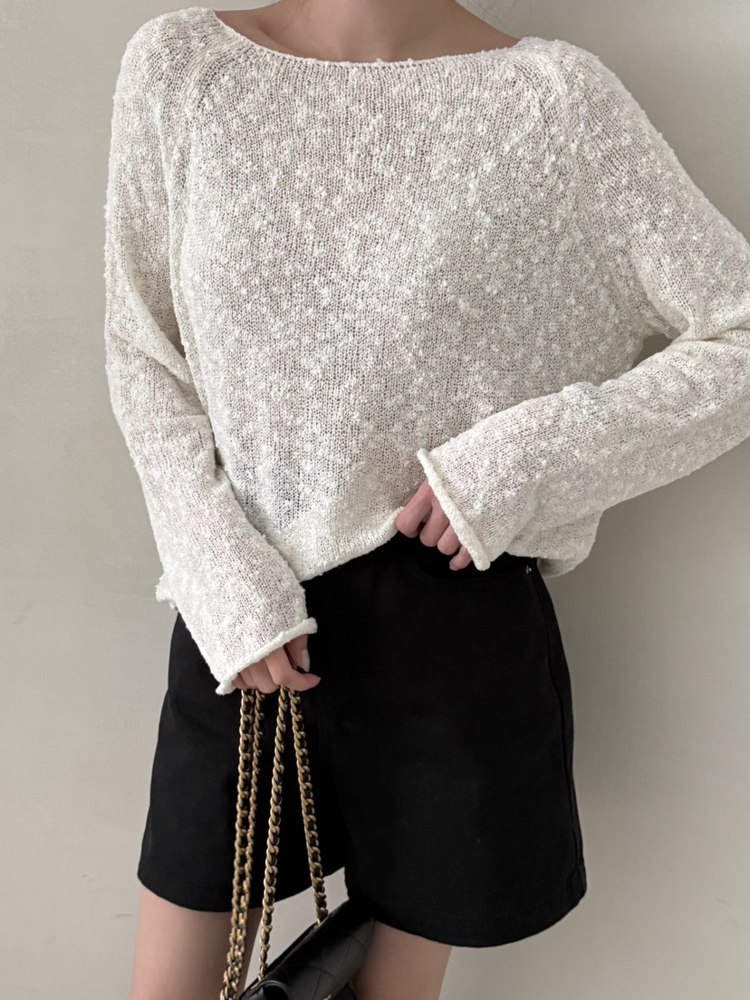 DEMAR韓國東大門直郵女裝新品時尚休閑26春夏人氣職業針織衫DEMAR針織衫圖色1