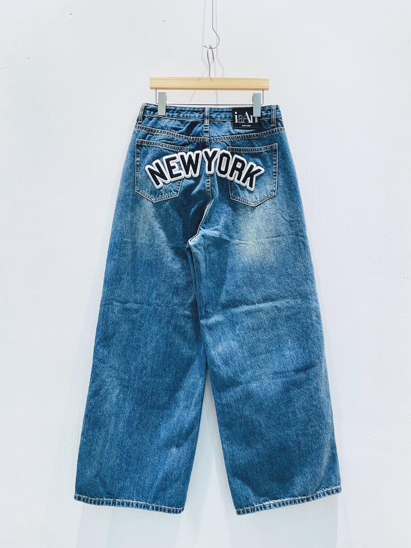 IAAN韓國東大門直郵女裝新品26春夏熱賣推薦休閑職業牛仔褲iaAn牛仔褲