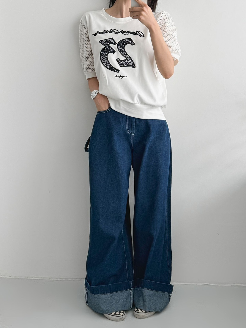 IAAN韓國直郵實拍女裝新款職業推薦時尚休閑26春夏熱賣T恤iaAnT恤