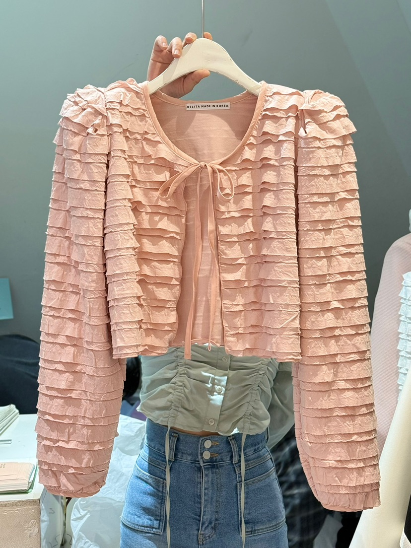 BELITA-L韓國東大門代購女裝新品熱賣人氣襯衫蕾絲衫開衫BELITA-L襯衫/蕾絲衫圖色2