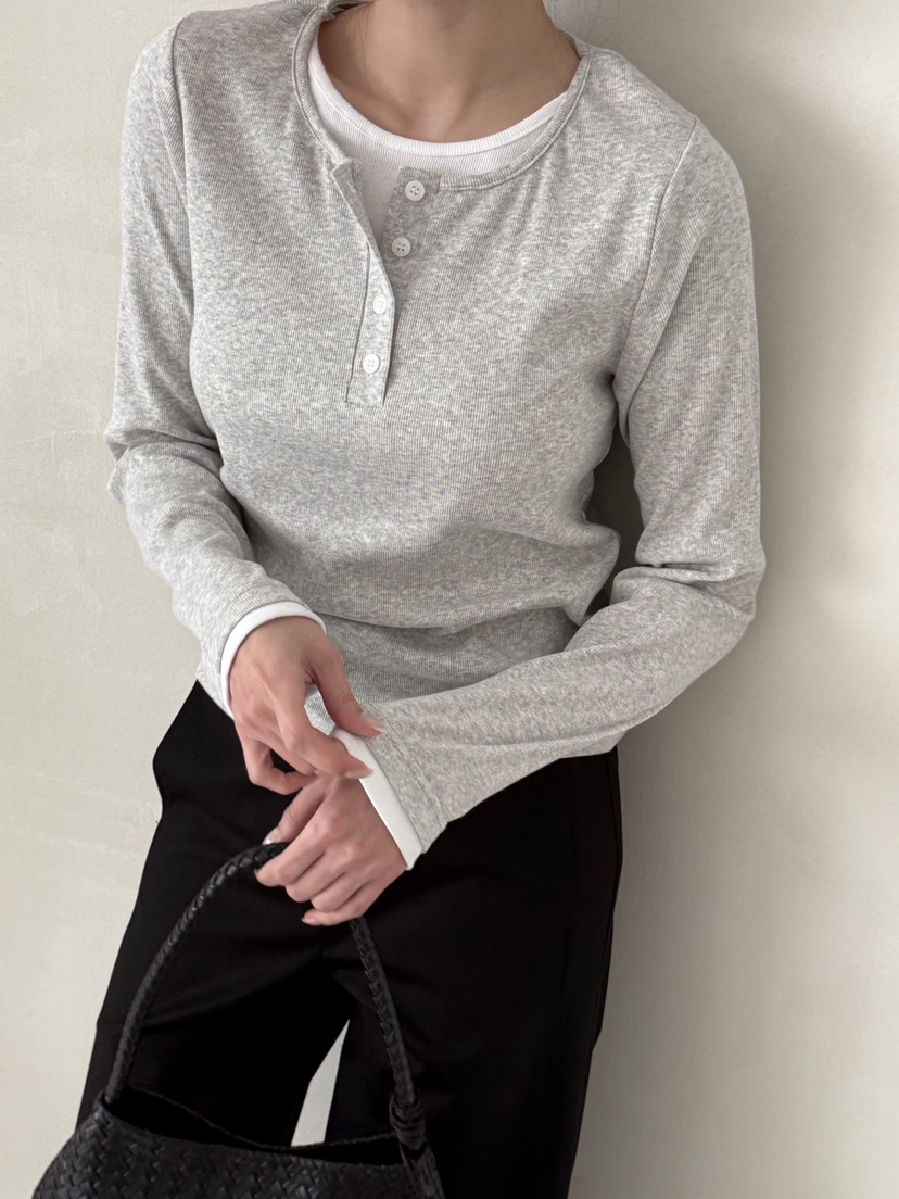 DEMAR韓國東大門直郵女裝新品熱賣人氣職業時尚26春夏長袖T恤DEMAR長袖T恤