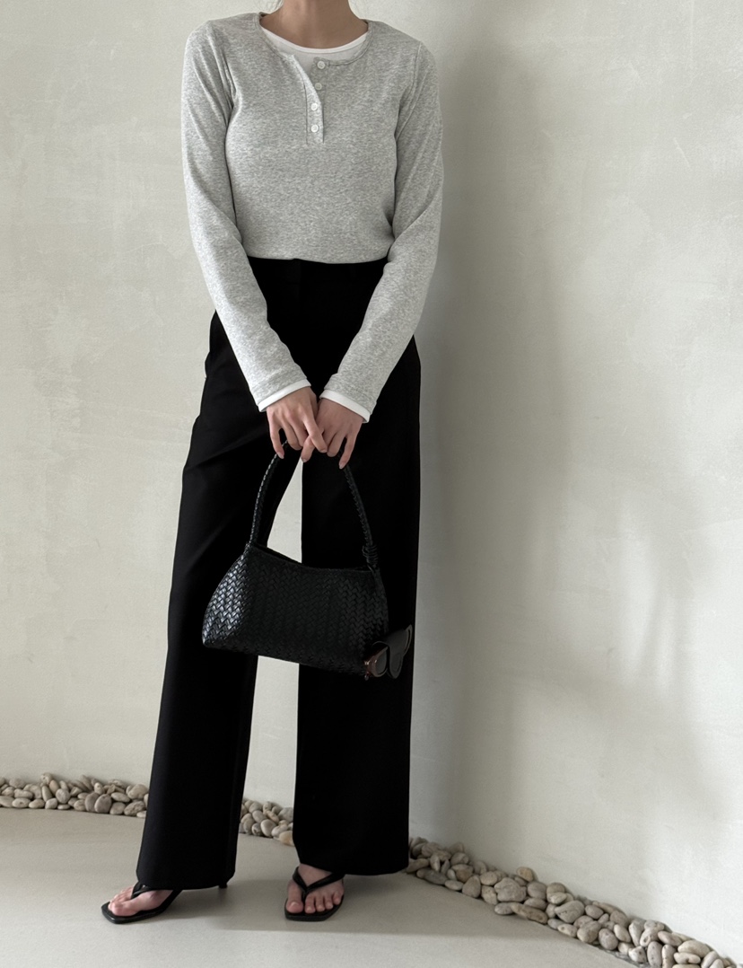 DEMAR韓國東大門直郵女裝新品熱賣人氣職業時尚26春夏長袖T恤DEMAR長袖T恤