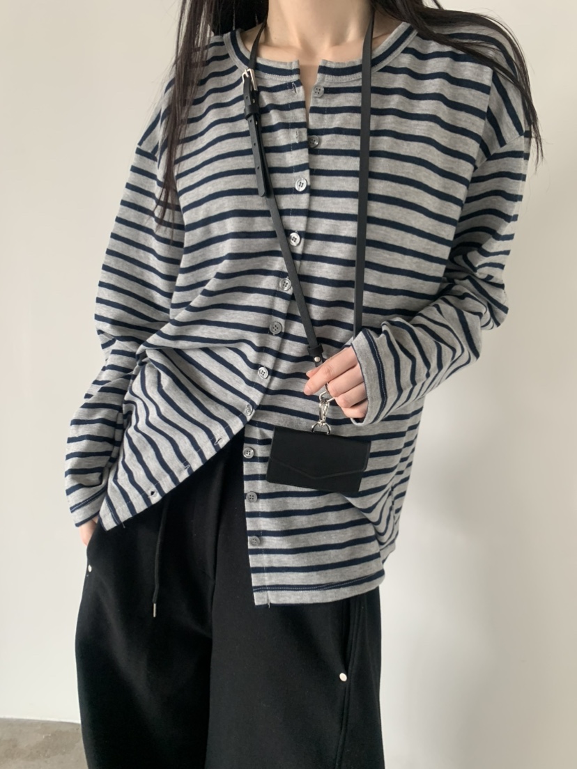 LE AVE韓國代購女裝新品職業時尚推薦熱賣休閑人氣長袖T恤LE AVE長袖T恤