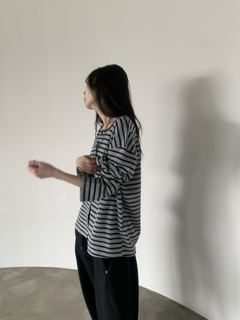 LE AVE韓國代購女裝新品職業時尚推薦熱賣休閑人氣長袖T恤LE AVE長袖T恤