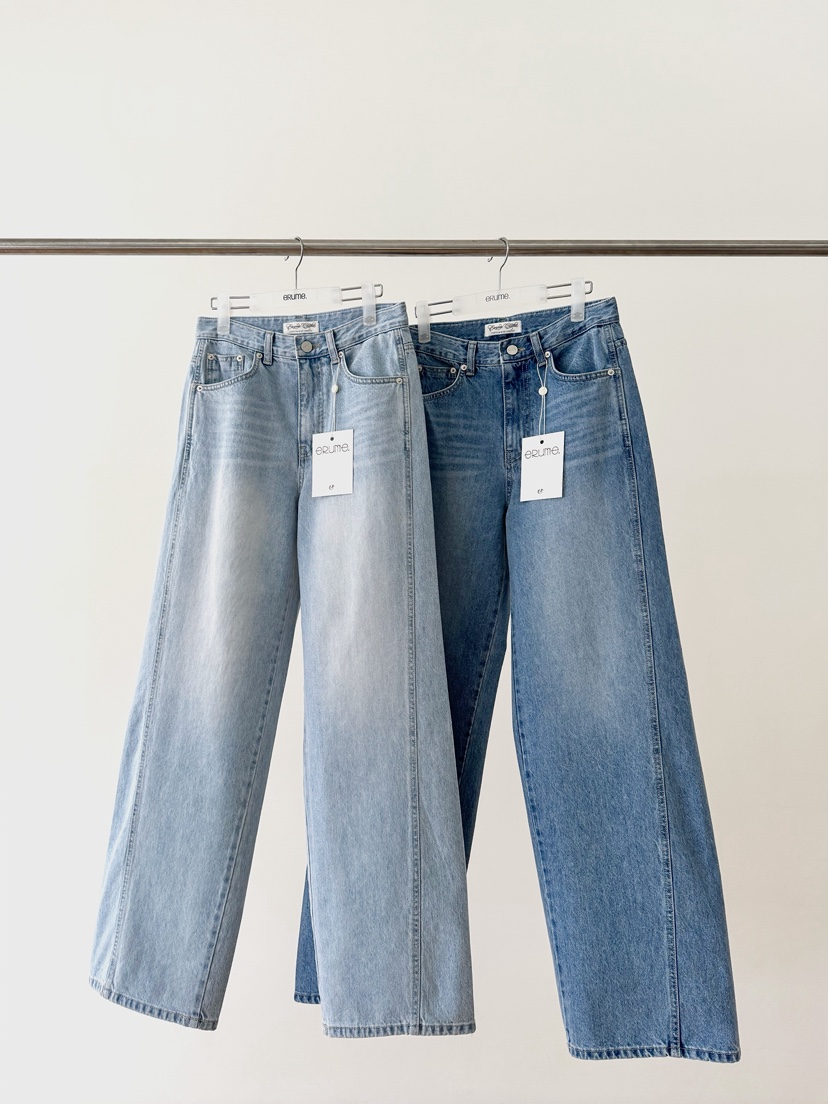 ERUME韓國直郵實拍女裝新品休閑人氣時尚26春夏熱賣牛仔褲ERUME牛仔褲