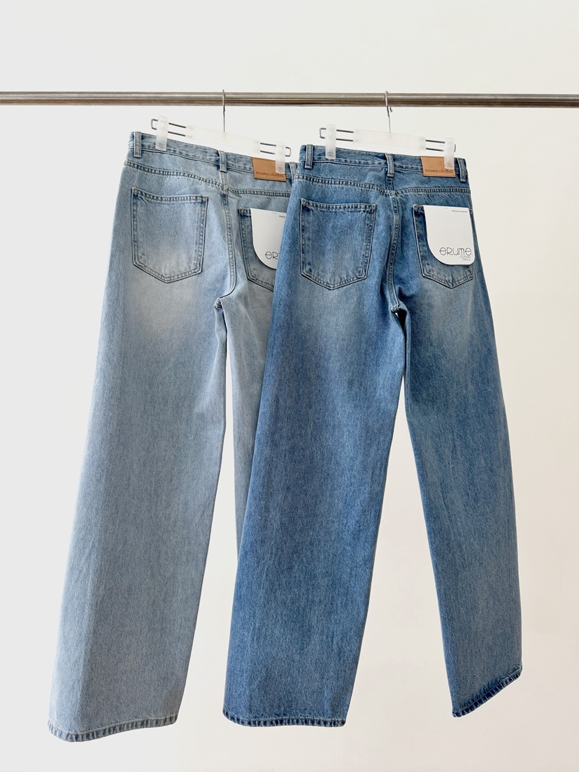 ERUME韓國直郵實拍女裝新品休閑人氣時尚26春夏熱賣牛仔褲ERUME牛仔褲