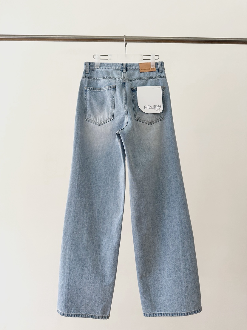 ERUME韓國直郵實拍女裝新品休閑人氣時尚26春夏熱賣牛仔褲ERUME牛仔褲