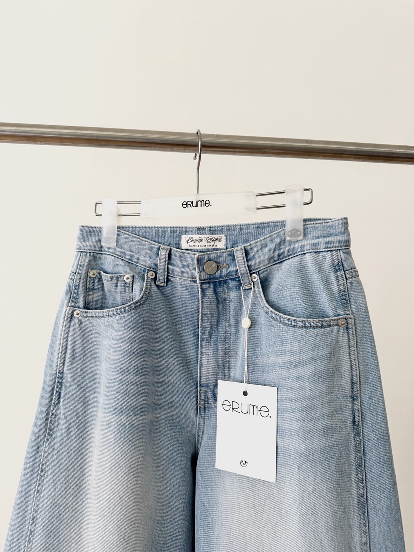 ERUME韓國直郵實拍女裝新品休閑人氣時尚26春夏熱賣牛仔褲ERUME牛仔褲