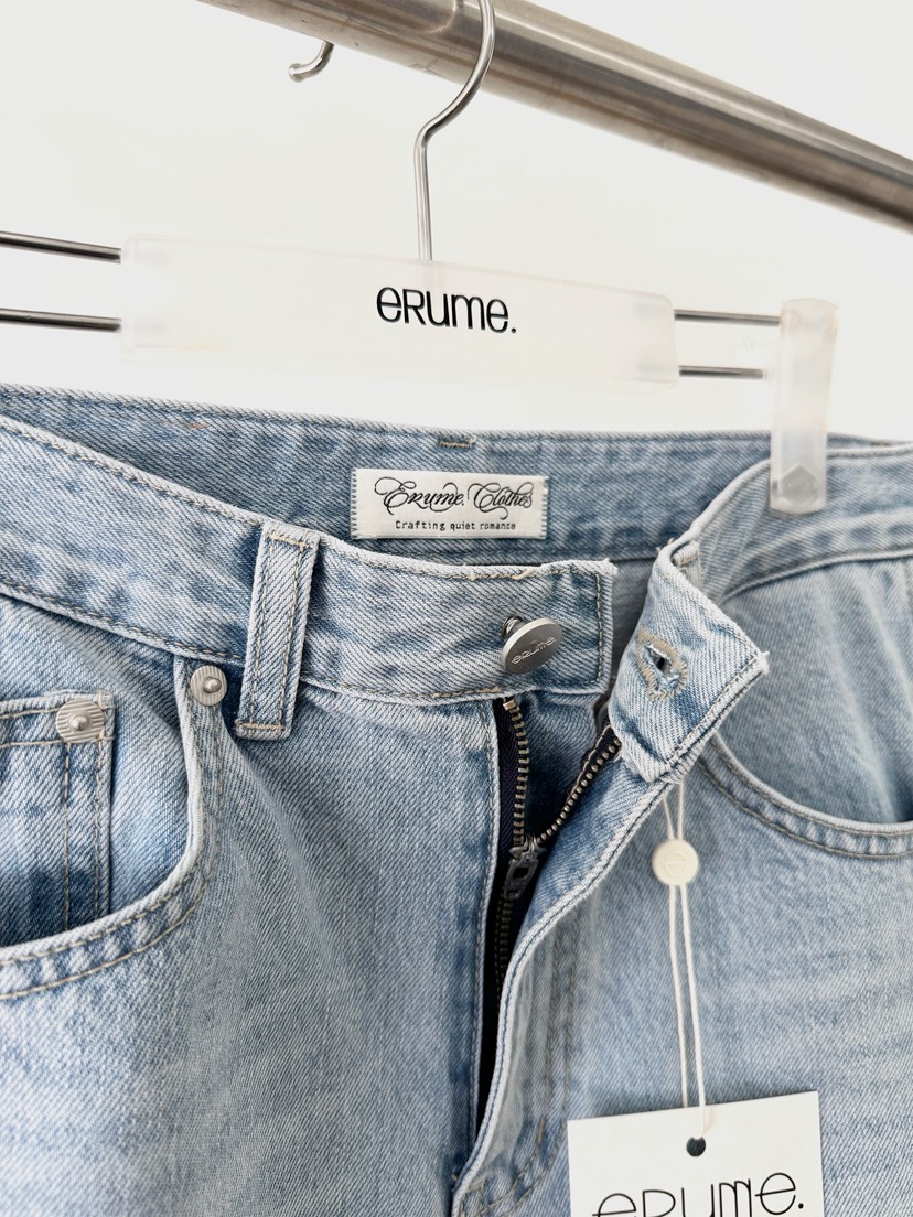 ERUME韓國直郵實拍女裝新品休閑人氣時尚26春夏熱賣牛仔褲ERUME牛仔褲