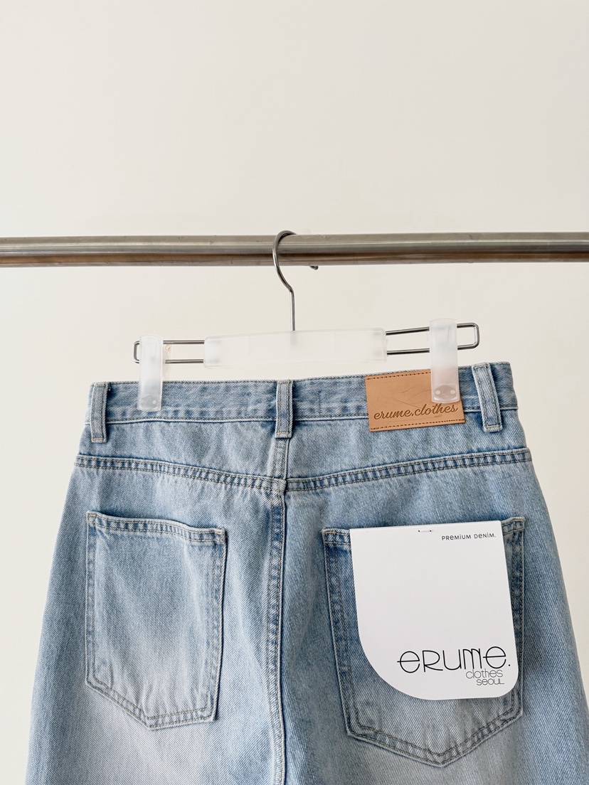 ERUME韓國直郵實拍女裝新品休閑人氣時尚26春夏熱賣牛仔褲ERUME牛仔褲