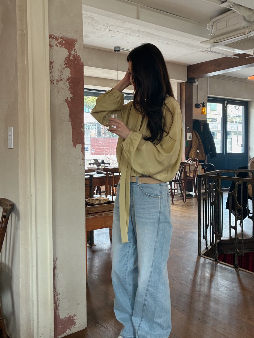 ERUME韓國直郵實拍女裝新品休閑人氣時尚26春夏熱賣牛仔褲ERUME牛仔褲