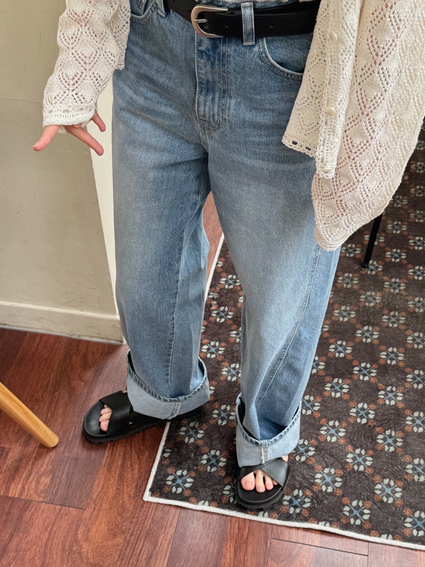 ERUME韓國直郵實拍女裝新品休閑人氣時尚26春夏熱賣牛仔褲ERUME牛仔褲