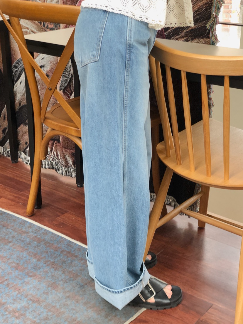 ERUME韓國直郵實拍女裝新品休閑人氣時尚26春夏熱賣牛仔褲ERUME牛仔褲