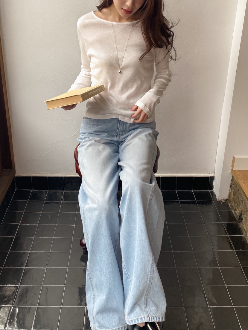 ERUME韓國直郵實拍女裝新品休閑人氣時尚26春夏熱賣牛仔褲ERUME牛仔褲