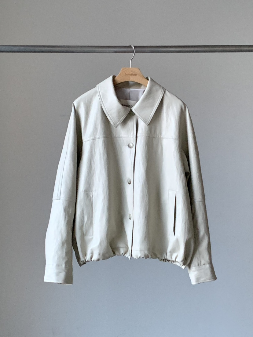 SENDTWO韓國代購女士新品休閑時尚熱賣26春夏推薦皮衣皮革SENDTWO皮衣圖色1