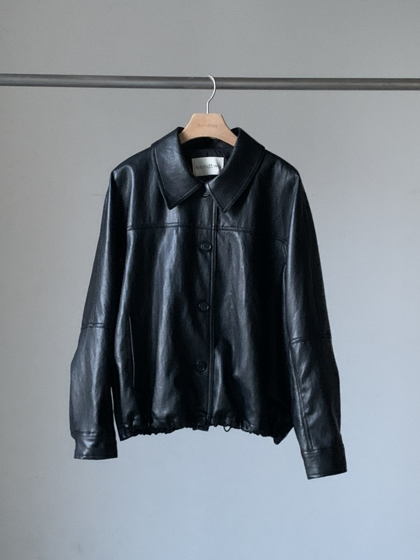SENDTWO韓國代購女士新品休閑時尚熱賣26春夏推薦皮衣皮革SENDTWO皮衣圖色3
