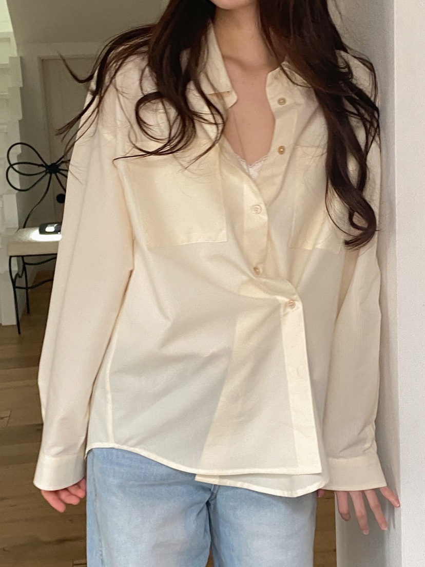 ERUME韓國直郵女士新款26春夏職業熱賣時尚休閑襯衫蕾絲衫ERUME襯衫/蕾絲衫