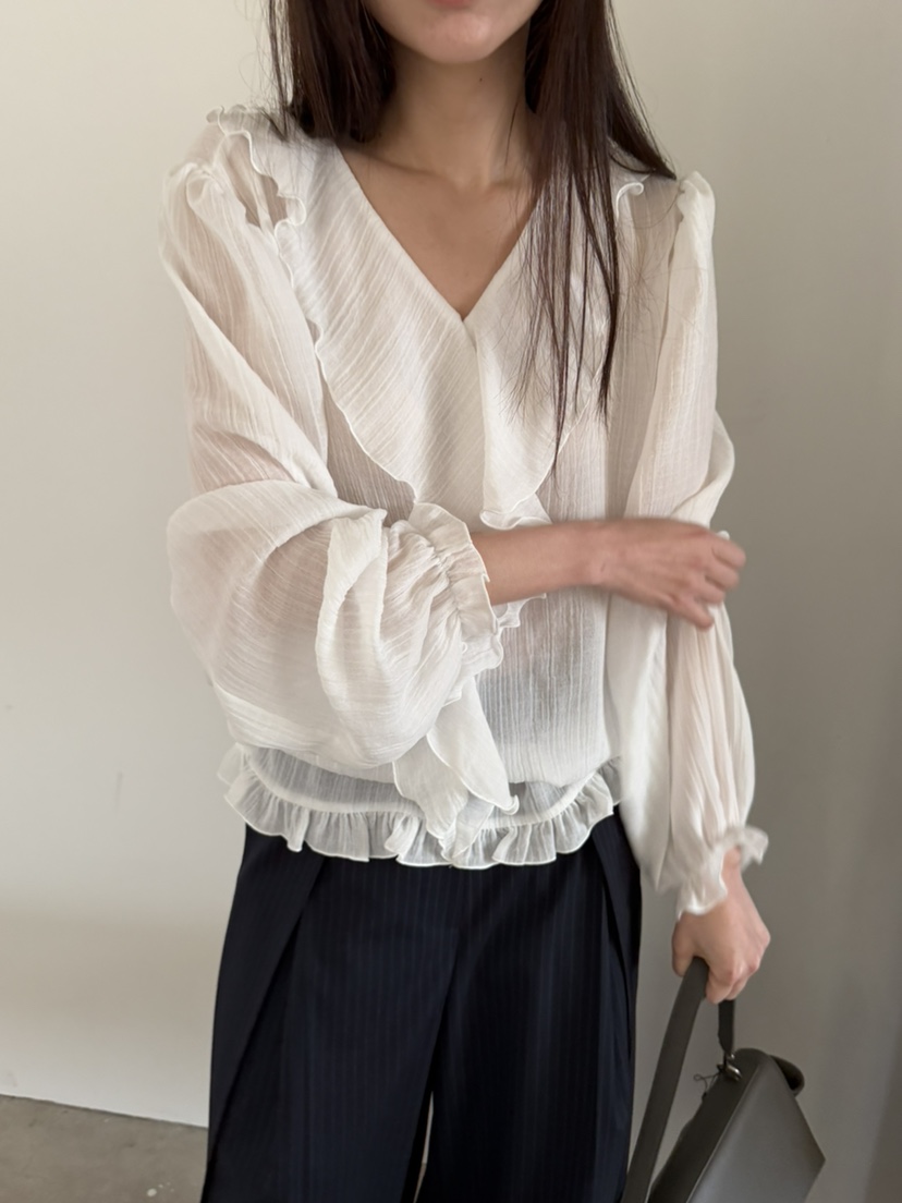 LE AVE韓國東大門代購女士新品休閑推薦時尚職業襯衫蕾絲衫LE AVE襯衫/蕾絲衫