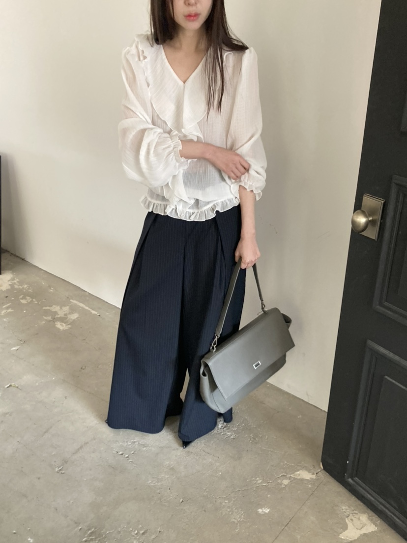 LE AVE韓國東大門代購女士新品休閑推薦時尚職業襯衫蕾絲衫LE AVE襯衫/蕾絲衫