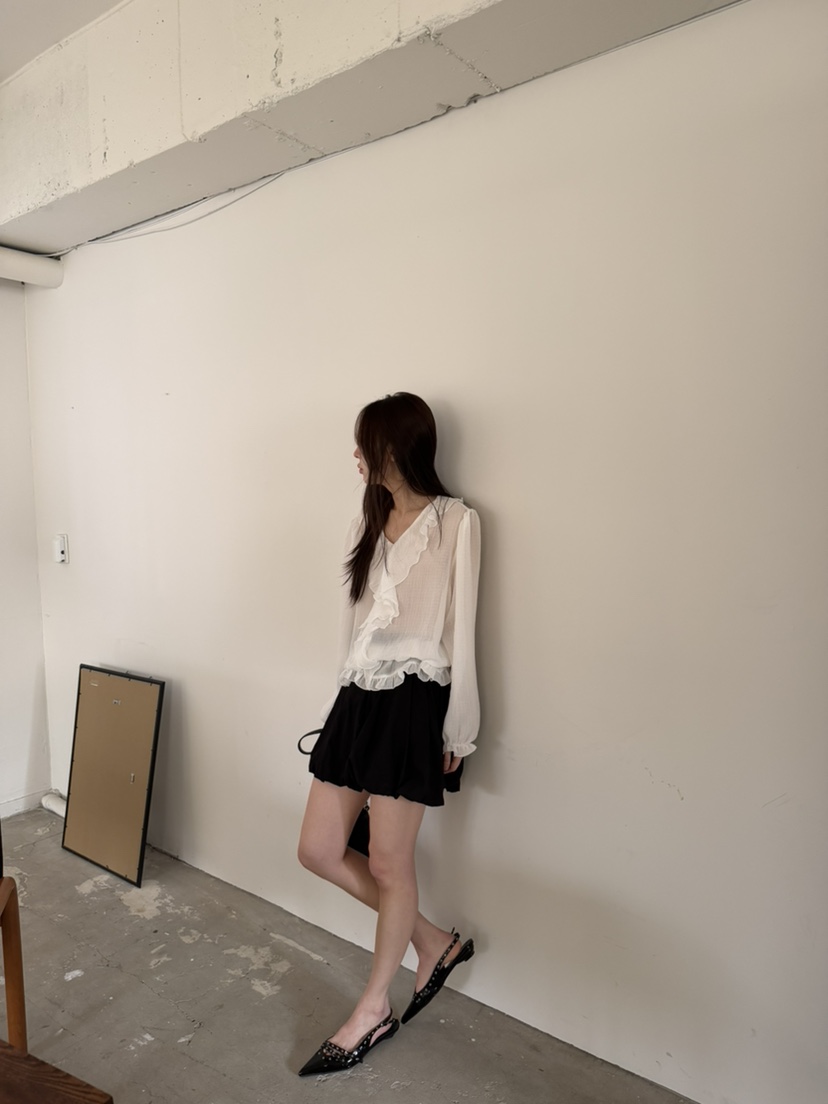 LE AVE韓國東大門代購女士新品休閑推薦時尚職業襯衫蕾絲衫LE AVE襯衫/蕾絲衫