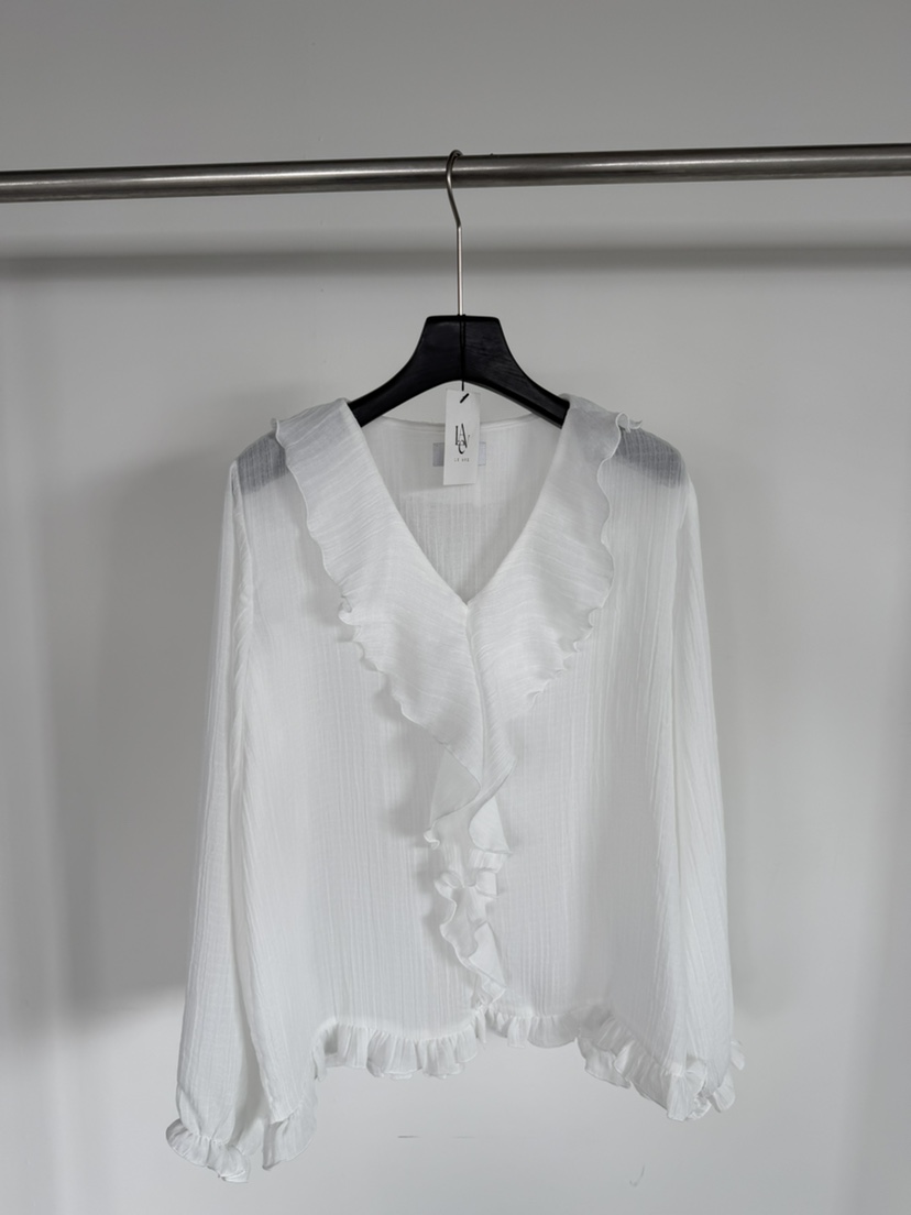 LE AVE韓國東大門代購女士新品休閑推薦時尚職業襯衫蕾絲衫LE AVE襯衫/蕾絲衫圖色1