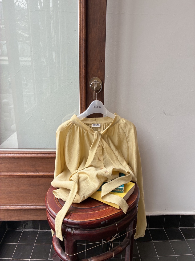 ERUME韓國直郵女士新品職業26春夏休閑人氣熱賣襯衫蕾絲衫ERUME襯衫/蕾絲衫