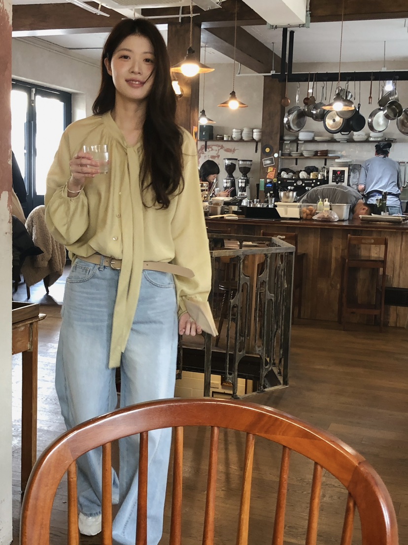 ERUME韓國直郵女士新品職業26春夏休閑人氣熱賣襯衫蕾絲衫ERUME襯衫/蕾絲衫