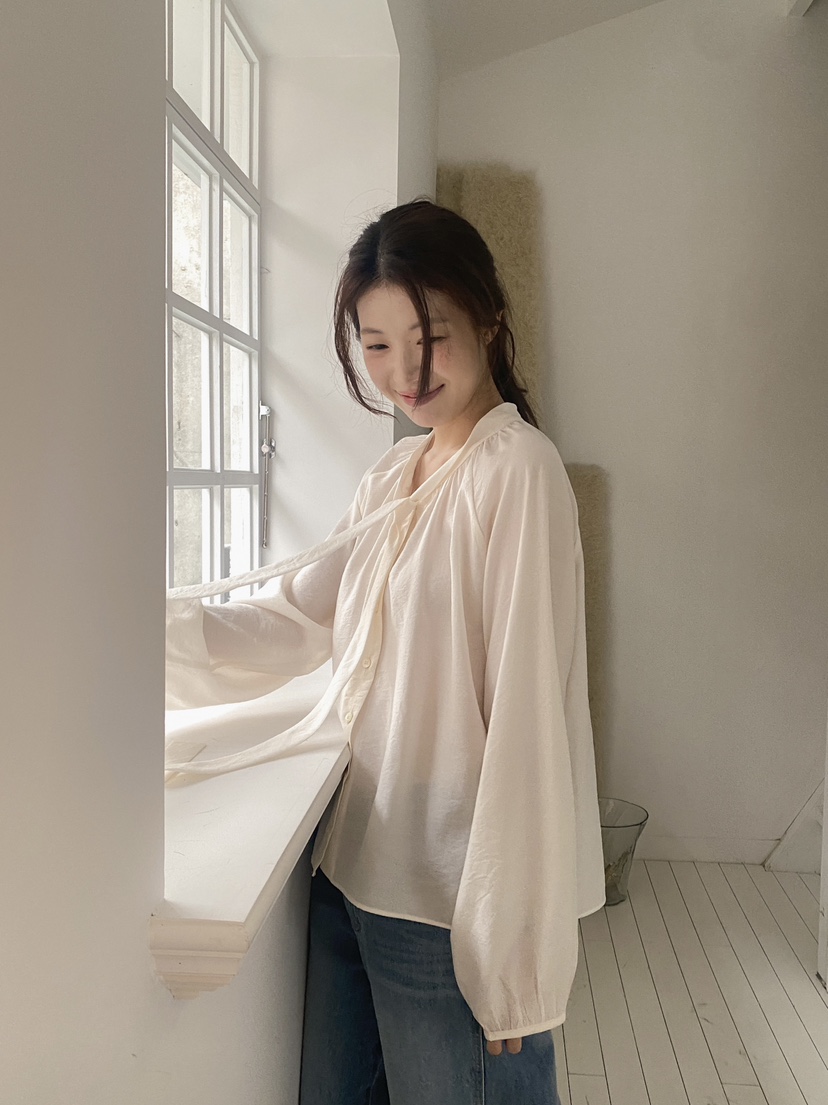 ERUME韓國直郵女士新品職業26春夏休閑人氣熱賣襯衫蕾絲衫ERUME襯衫/蕾絲衫