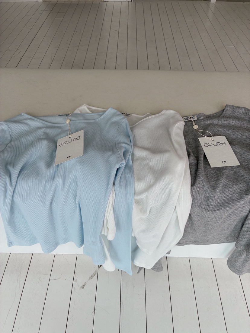ERUME韓國東大門代購女裝新品休閑人氣26春夏熱賣長袖T恤ERUME長袖T恤