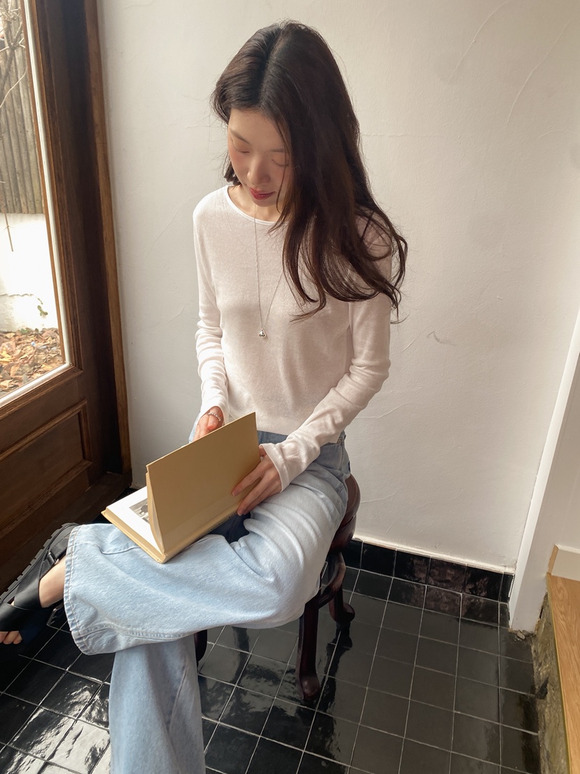 ERUME韓國東大門代購女裝新品休閑人氣26春夏熱賣長袖T恤ERUME長袖T恤