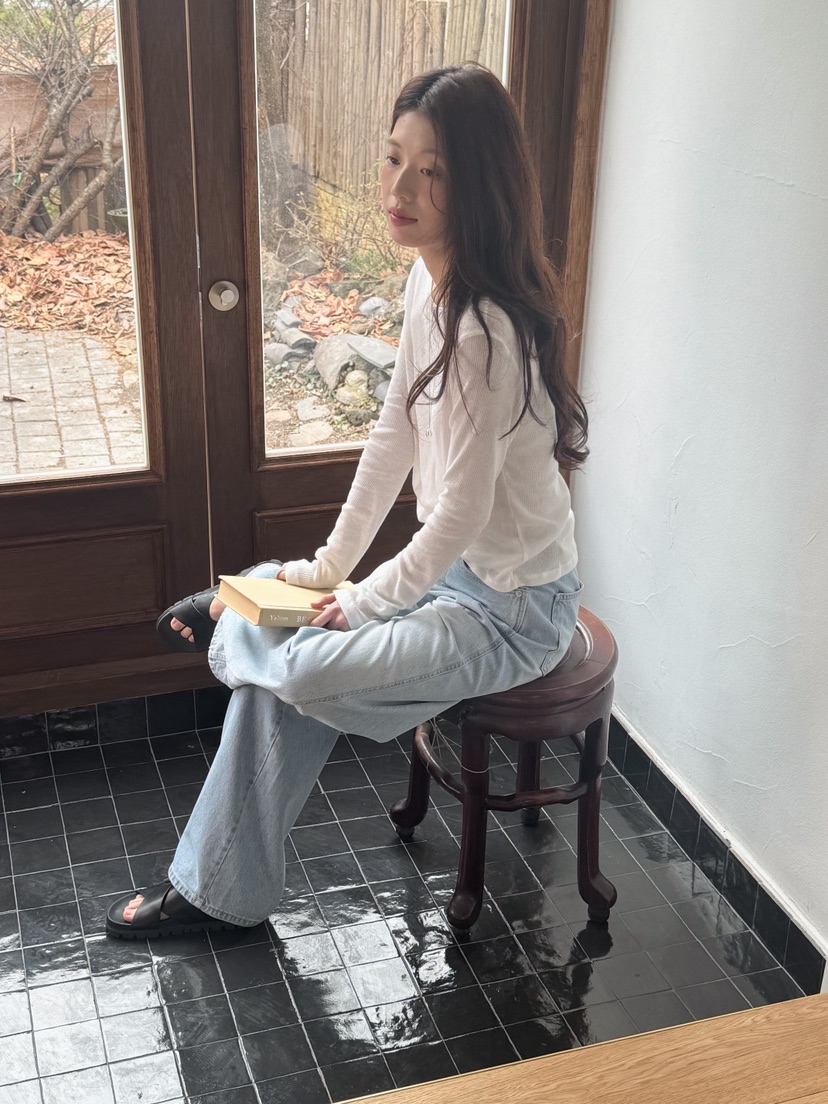 ERUME韓國東大門代購女裝新品休閑人氣26春夏熱賣長袖T恤ERUME長袖T恤