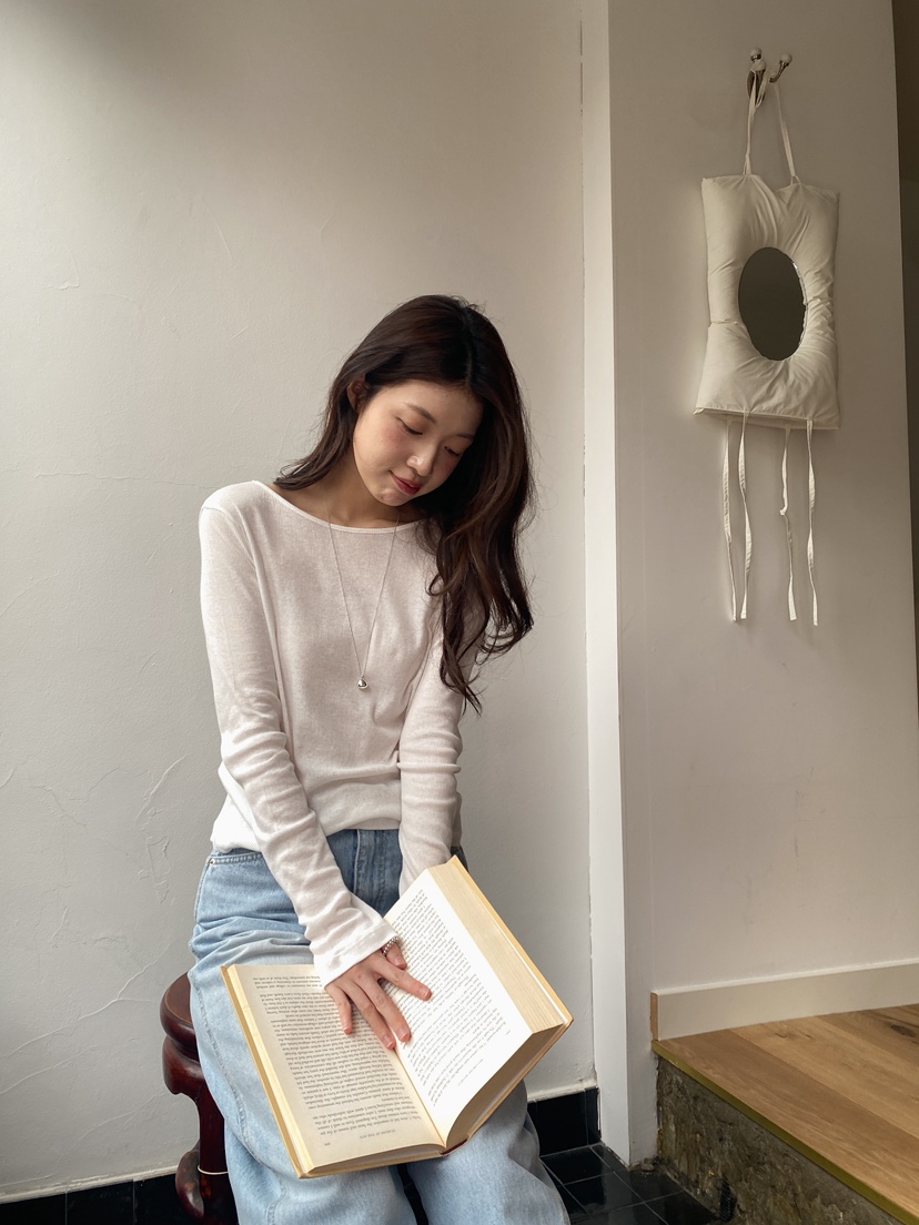 ERUME韓國東大門代購女裝新品休閑人氣26春夏熱賣長袖T恤ERUME長袖T恤