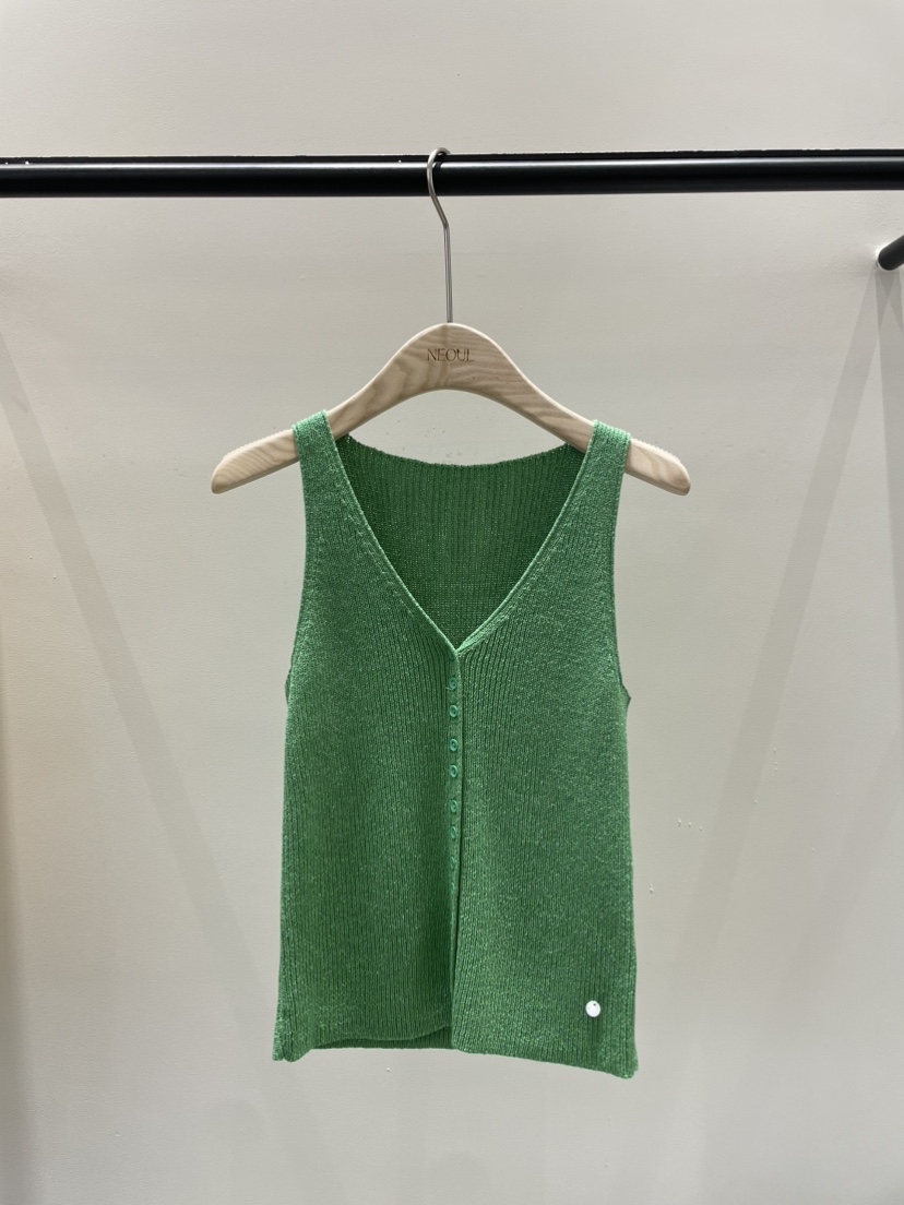 NEOUL韓國代購女裝新款時尚熱賣人氣休閑26春夏推薦吊帶背心NEOUL/ahin雙領標簽吊帶/背心圖色4
