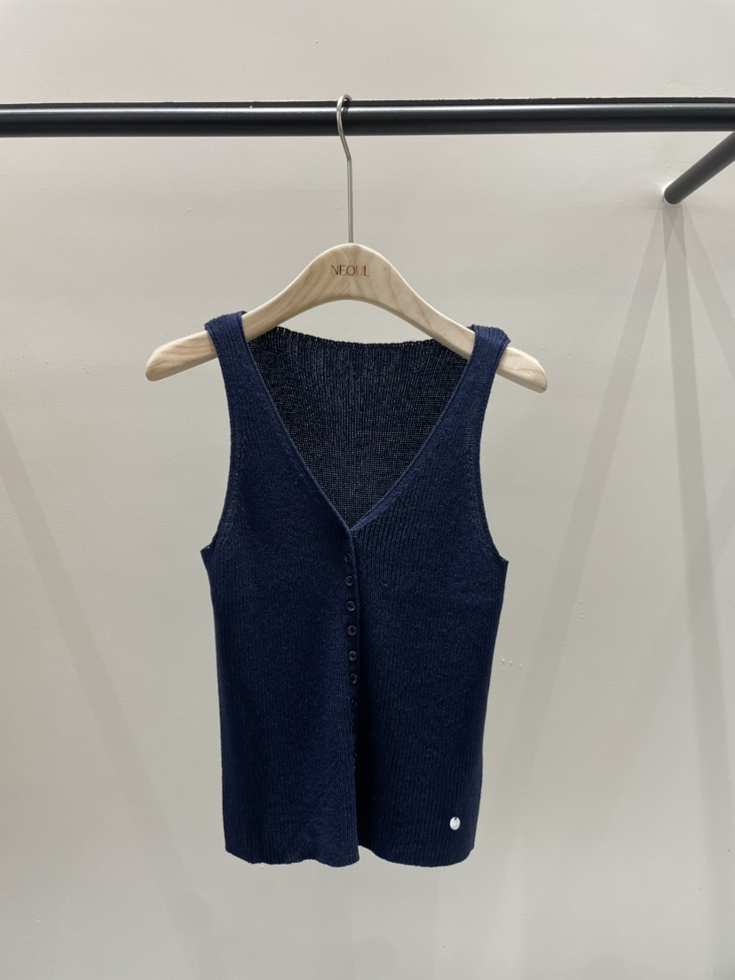 NEOUL韓國代購女裝新款時尚熱賣人氣休閑26春夏推薦吊帶背心NEOUL/ahin雙領標簽吊帶/背心圖色5