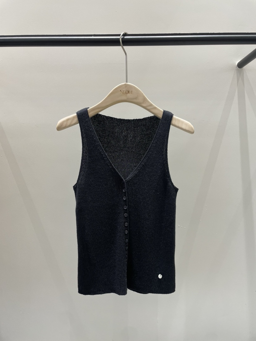NEOUL韓國代購女裝新款時尚熱賣人氣休閑26春夏推薦吊帶背心NEOUL/ahin雙領標簽吊帶/背心圖色6