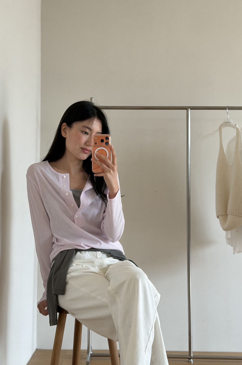 AMY GRACE-A韓國代購女裝新款時尚休閑推薦熱賣長袖T恤AMY GRACE-A長袖T恤