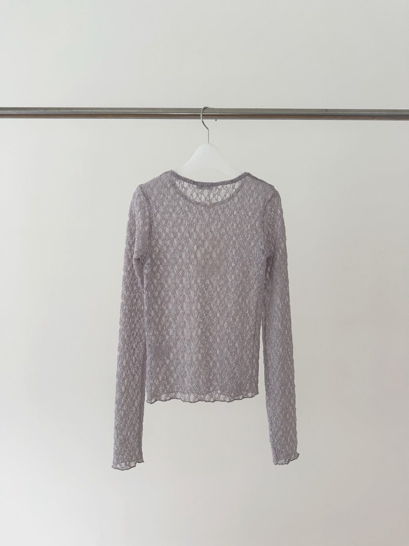 ERUME韓國直郵女士新款休閑時尚26春夏推薦熱賣長袖T恤蕾絲ERUME長袖T恤