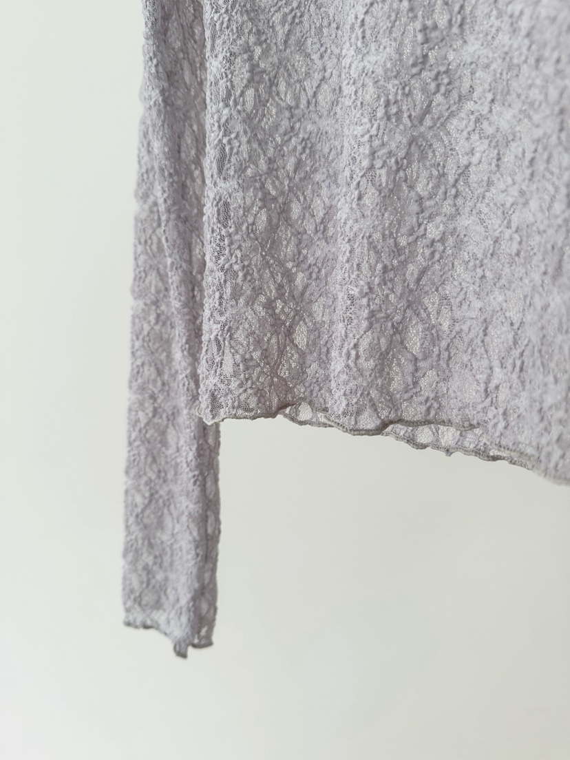 ERUME韓國直郵女士新款休閑時尚26春夏推薦熱賣長袖T恤蕾絲ERUME長袖T恤