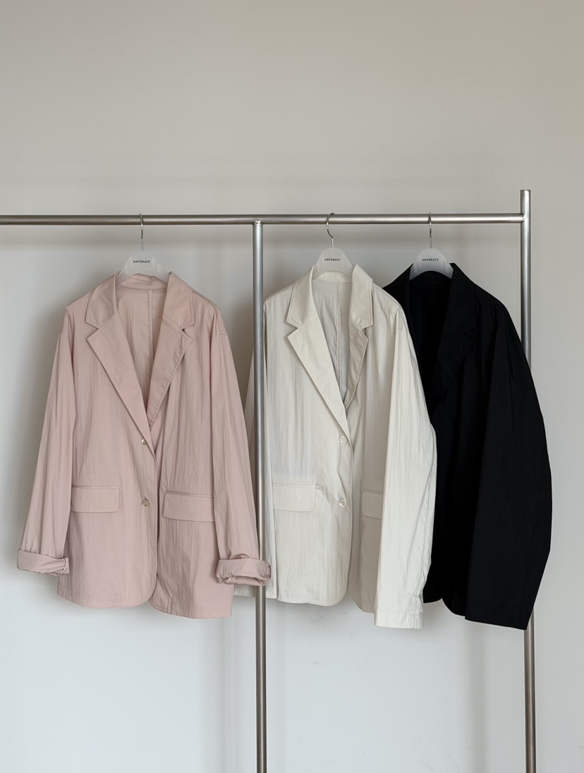 AMY GRACE-A韓國直郵實拍女裝新品人氣26春夏職業夾克棉AMY GRACE-A夾克