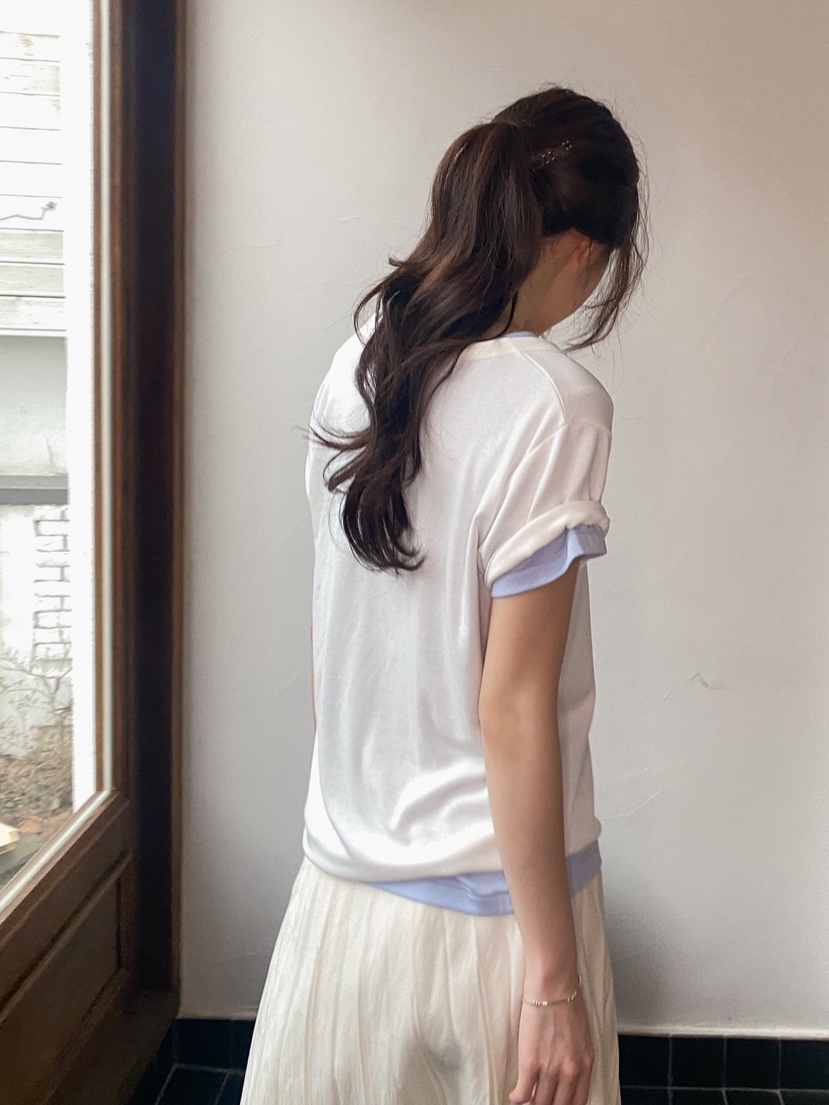 ERUME韓國直郵實拍女士新款時尚熱賣推薦職業26春夏人氣T恤ERUMET恤