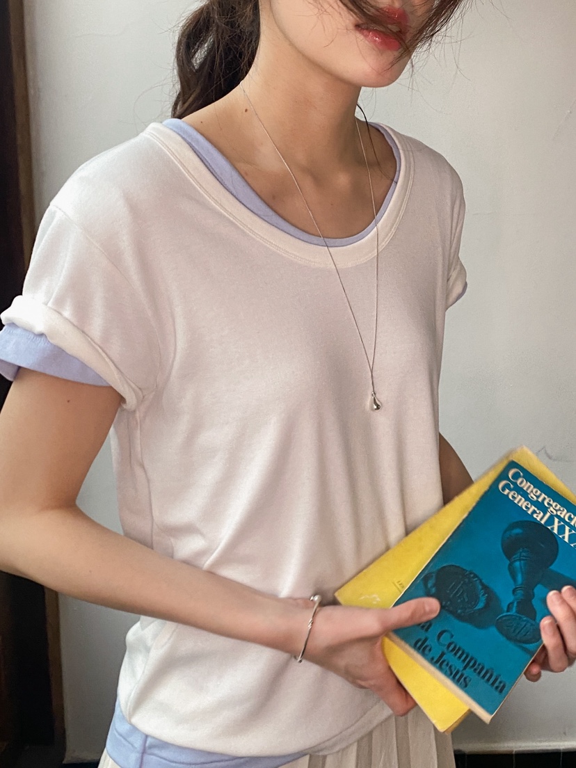 ERUME韓國直郵實拍女士新款時尚熱賣推薦職業26春夏人氣T恤ERUMET恤