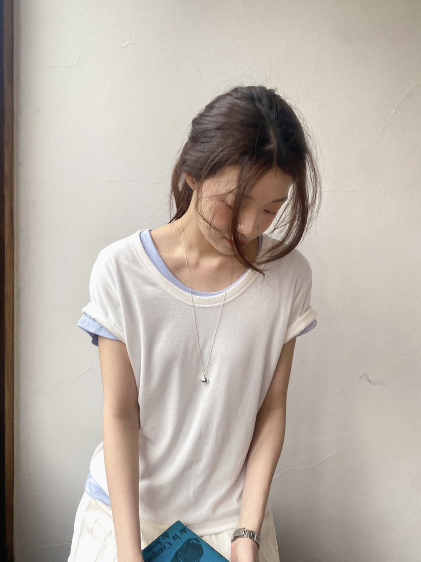 ERUME韓國直郵實拍女士新款時尚熱賣推薦職業26春夏人氣T恤ERUMET恤