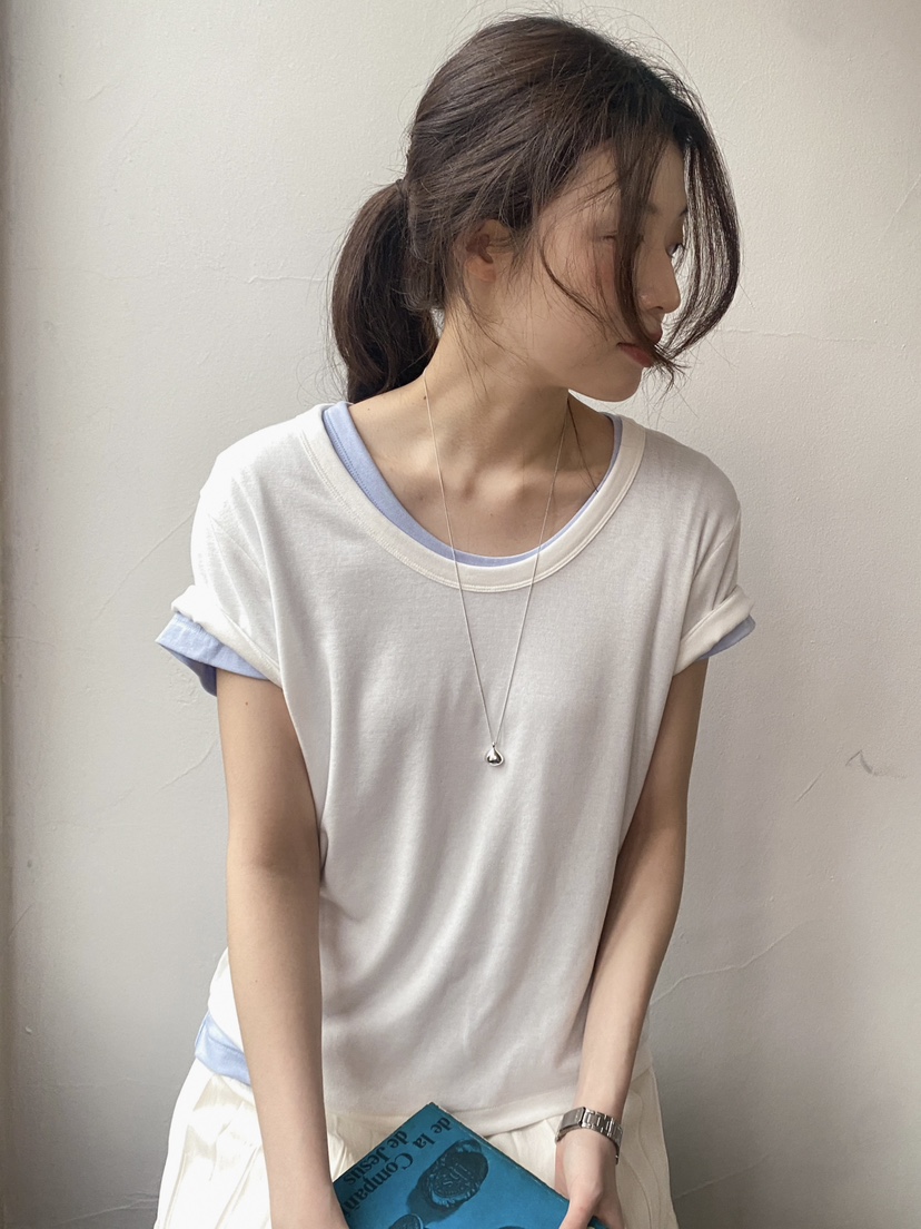 ERUME韓國直郵實拍女士新款時尚熱賣推薦職業26春夏人氣T恤ERUMET恤