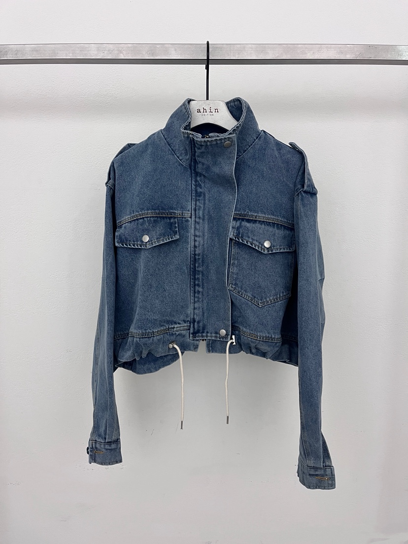 NEOUL韓國代購女裝新品推薦時尚職業休閑人氣26春夏熱賣夾克NEOUL/ahin雙領標簽夾克圖色1