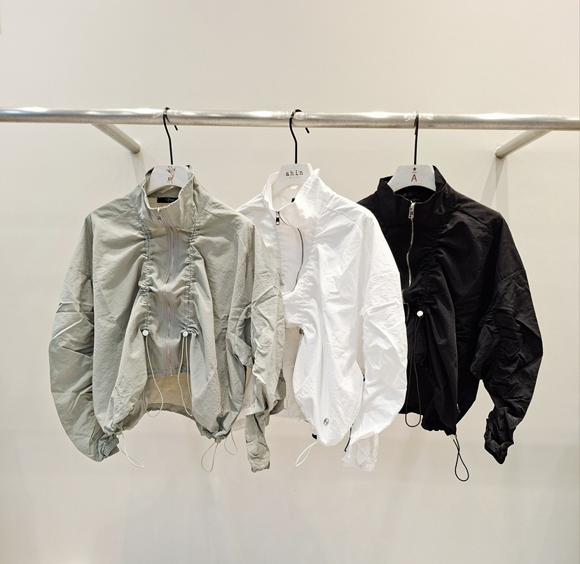 NEOUL韓國東大門代購女裝新品人氣熱賣時尚26春夏職業夾克NEOUL/ahin雙領標簽夾克