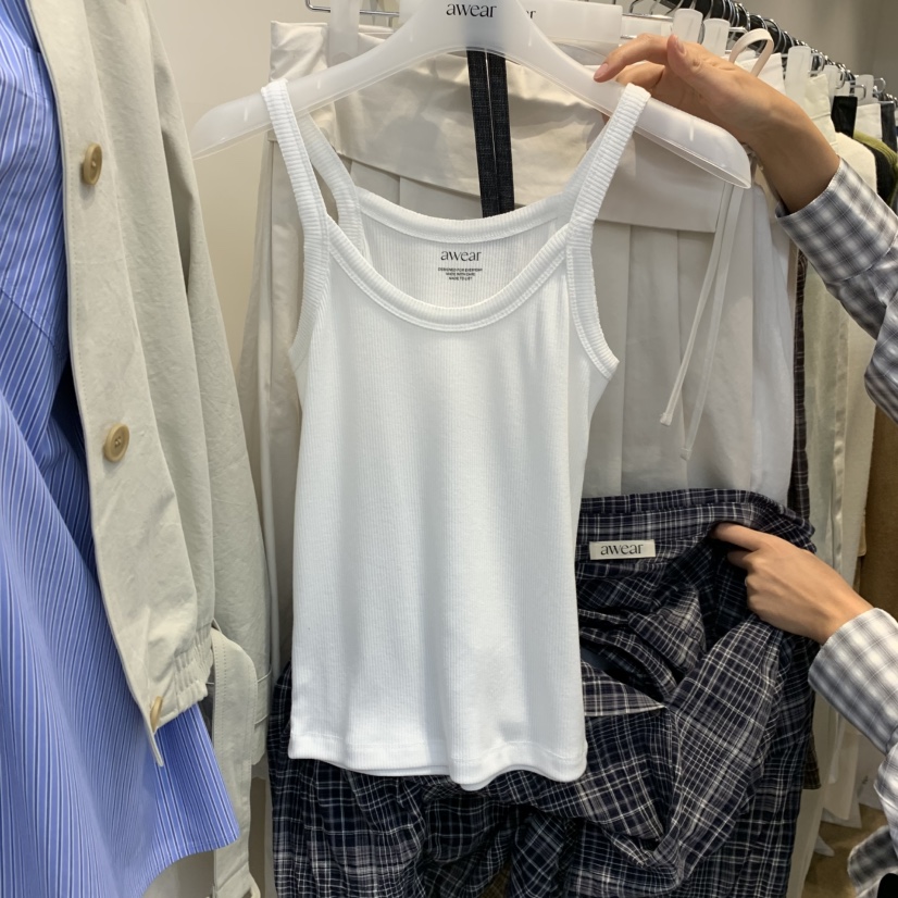 RUMIRU/AWEAR韓國東大門代購女裝新品26春夏休閑吊帶背心awear/RUMIRU吊帶/背心圖色1