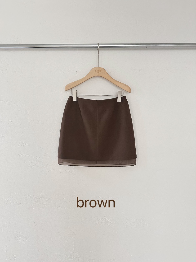 2ND GATE韓國東大門直郵女士新款26春夏推薦休閑職業短裙2ND GATE短裙圖色1